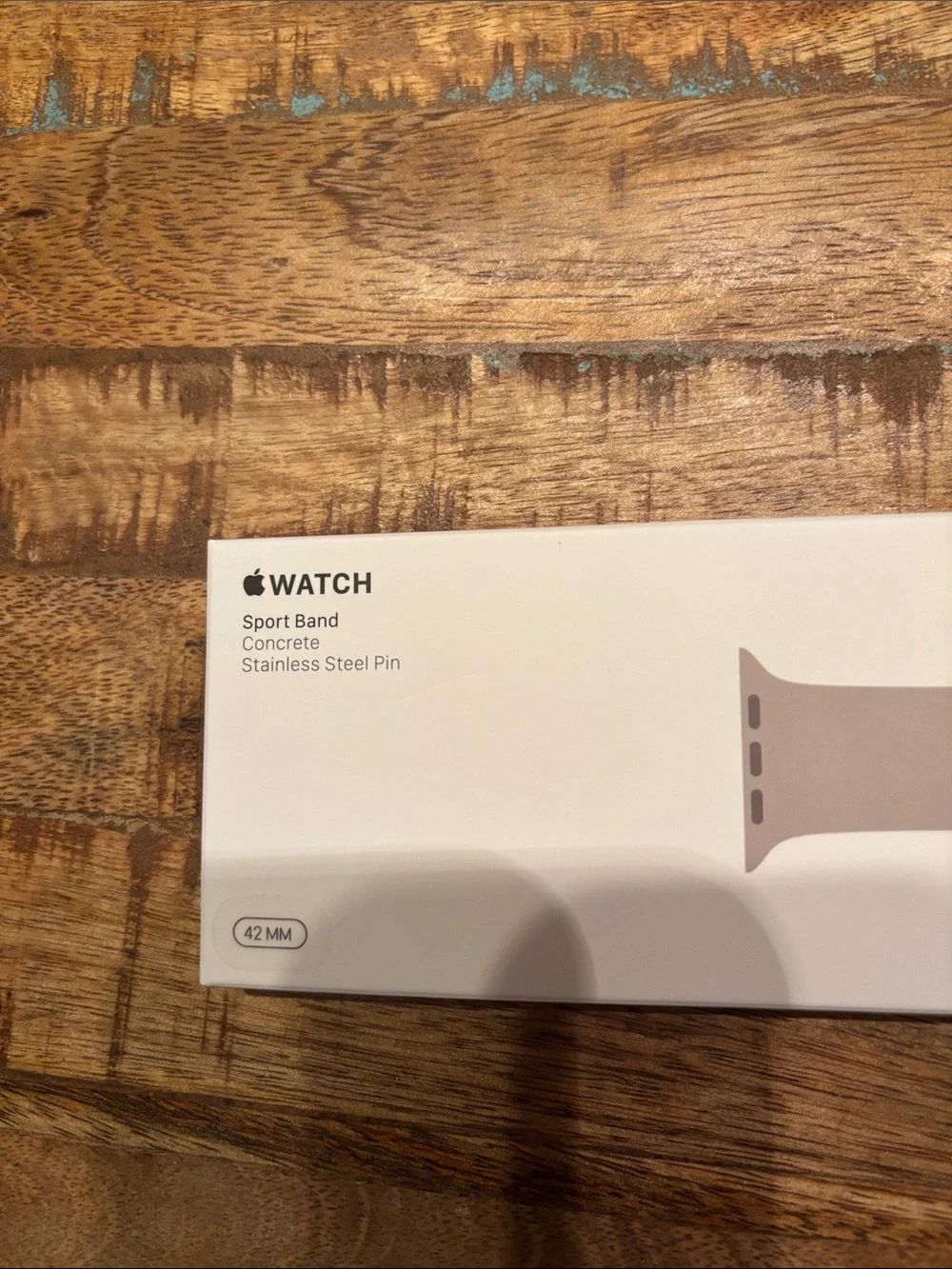 Sealed in Box Apple Sports Band 42MM SM/ML Concrete Color MSRP $49